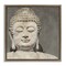 Stupell Industries Rustic Buddha Portrait Framed Floater Canvas Wall Art Design by Amber Sterling